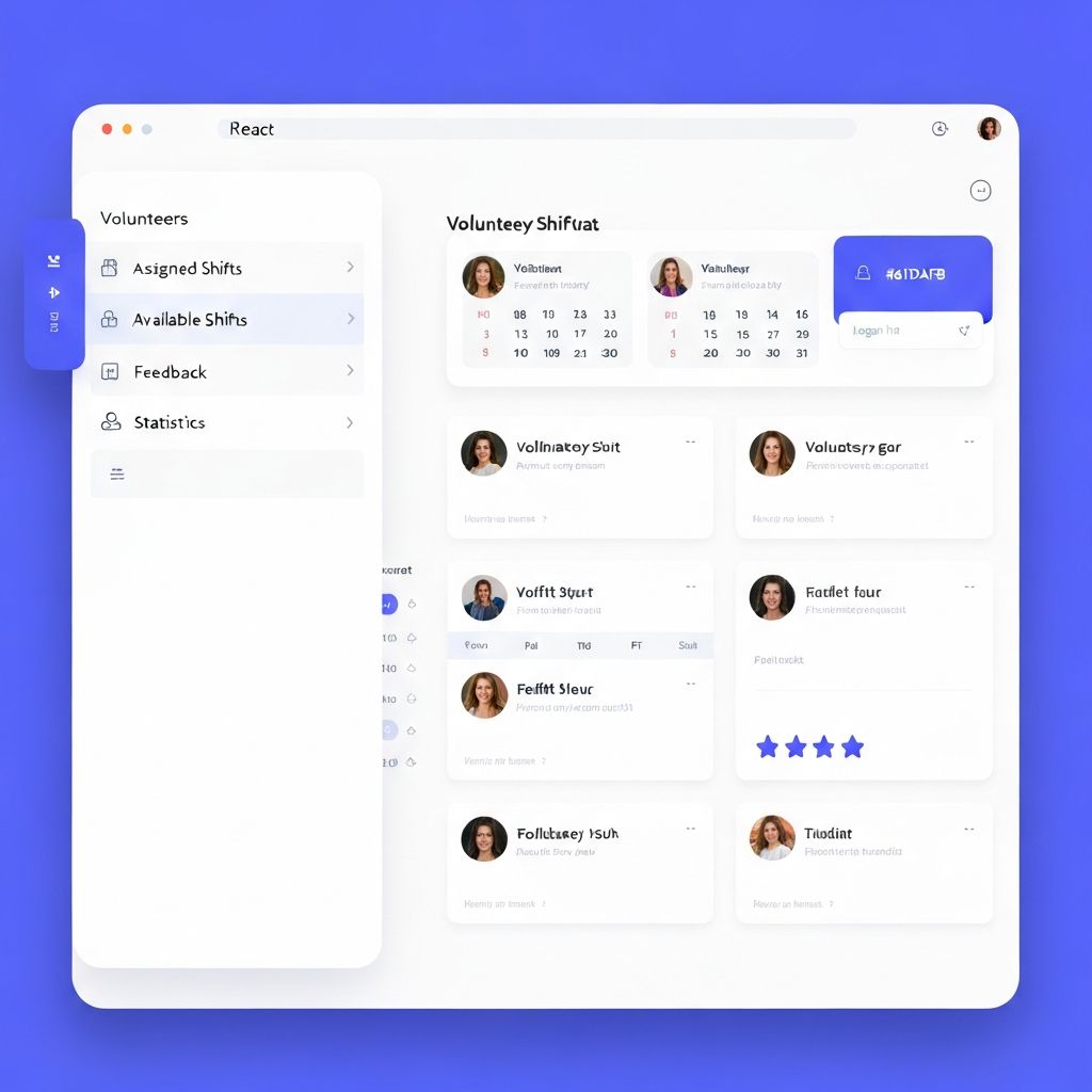 React Volunteer Management System